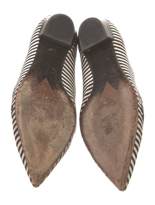 Tabitha Simmons Canvas Striped Ballet Flats