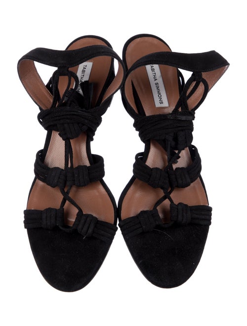 Tabitha Simmons Suede Gladiator Sandals