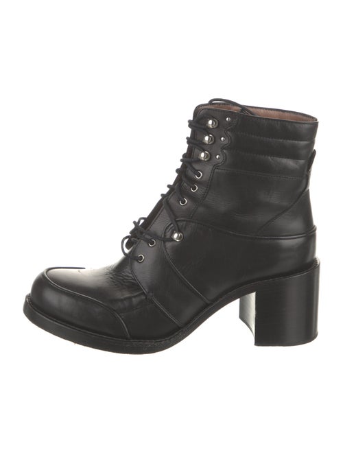 Tabitha Simmons Leather Combat Boots