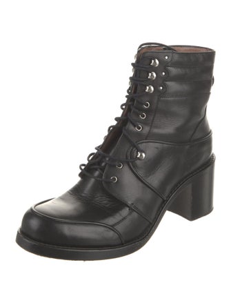 Tabitha Simmons Leather Combat Boots