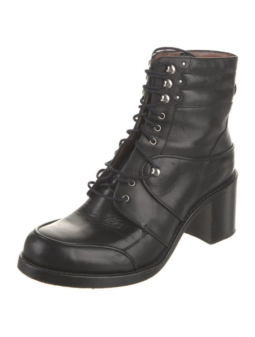 Tabitha Simmons Leather Combat Boots