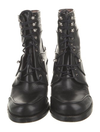 Tabitha Simmons Leather Combat Boots