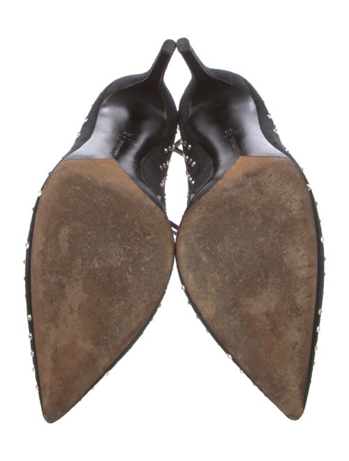 Tabitha Simmons Suede Crystal Embellishments Pumps