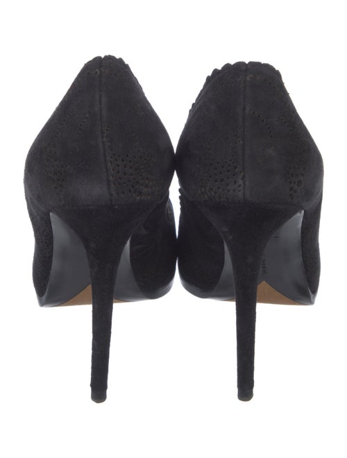 Tabitha Simmons Suede Scalloped Accent Pumps