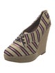 Tabitha Simmons Canvas Striped Pumps