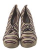Tabitha Simmons Canvas Striped Pumps