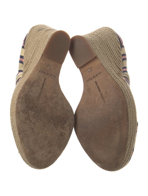 Tabitha Simmons Canvas Striped Pumps