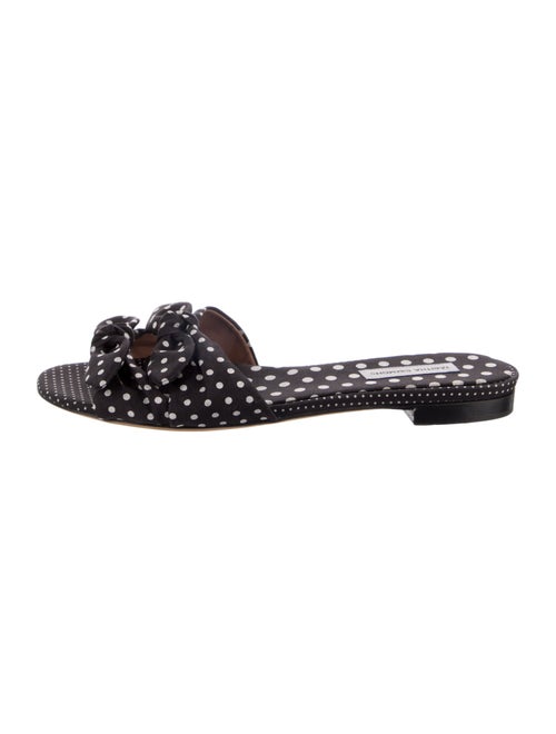 Tabitha Simmons Polka Dot Print Bow Accents Slides