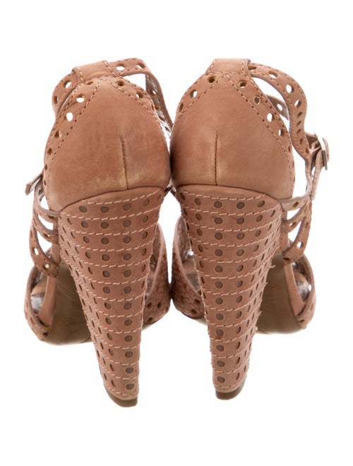 Tabitha Simmons Leather Lasercut Accents Sandals