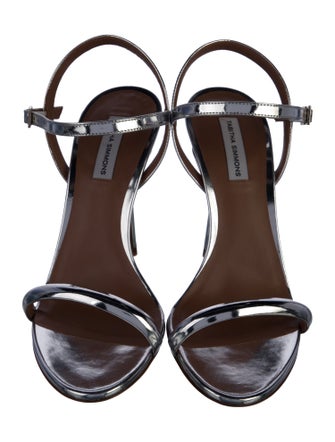 Tabitha Simmons Patent Leather Slingback Sandals