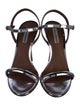 Tabitha Simmons Patent Leather Slingback Sandals