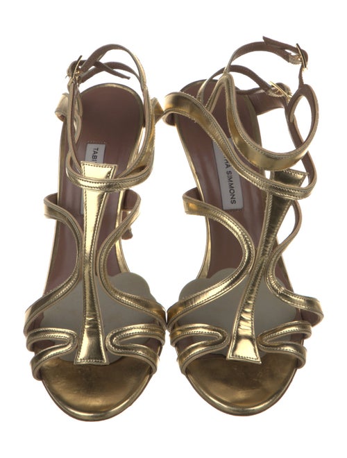 Tabitha Simmons Leather T-Strap Sandals