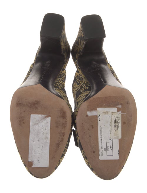 Tabitha Simmons Printed Fur Trim Mules