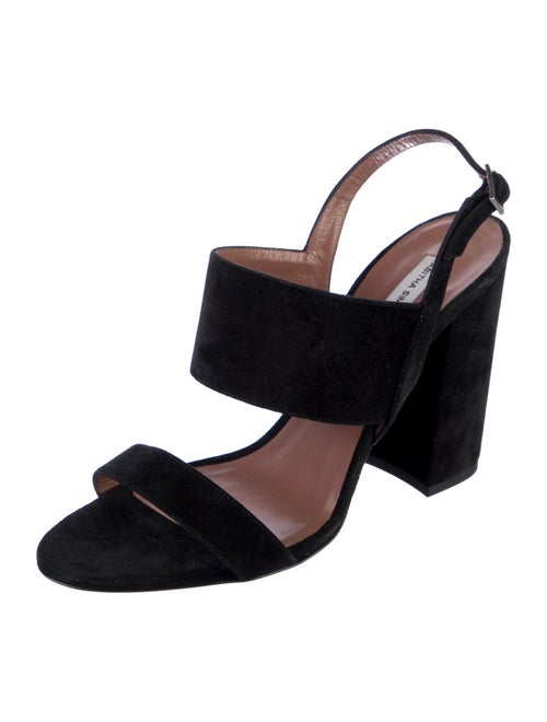 Tabitha Simmons Suede Slingback Sandals