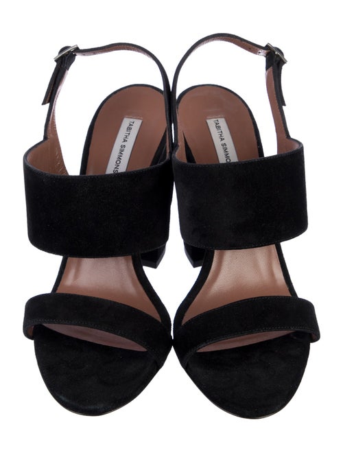 Tabitha Simmons Suede Slingback Sandals