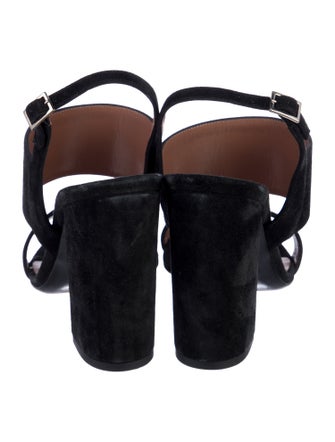 Tabitha Simmons Suede Slingback Sandals