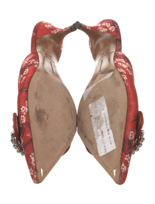 Tabitha Simmons Satin Floral Print Mules