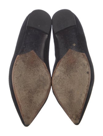 Tabitha Simmons Suede Crystal Embellishments Flats