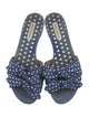 Tabitha Simmons Polka Dot Print Bow Accents Slides