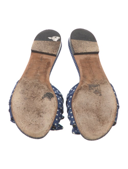 Tabitha Simmons Polka Dot Print Bow Accents Slides