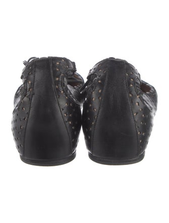 Tabitha Simmons Leather Ballet Flats