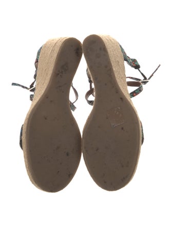 Tabitha Simmons Canvas Floral Print Espadrilles