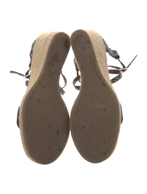 Tabitha Simmons Canvas Floral Print Espadrilles