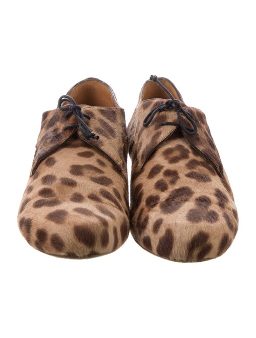 Tabitha Simmons Ponyhair Animal Print Oxfords