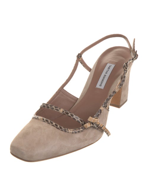 Tabitha Simmons Suede Slingback Pumps