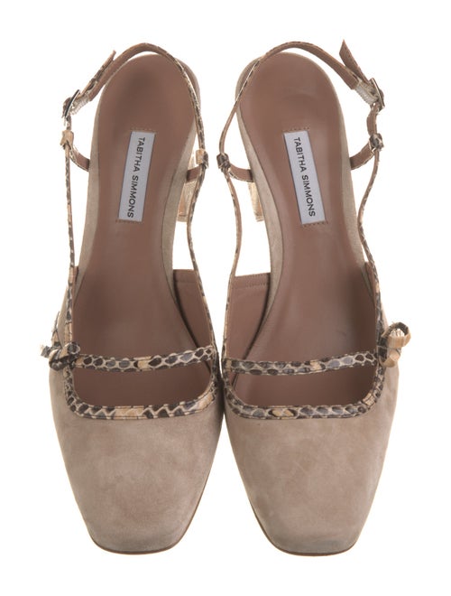 Tabitha Simmons Suede Slingback Pumps