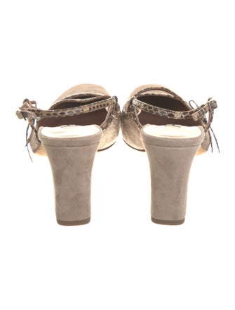 Tabitha Simmons Suede Slingback Pumps