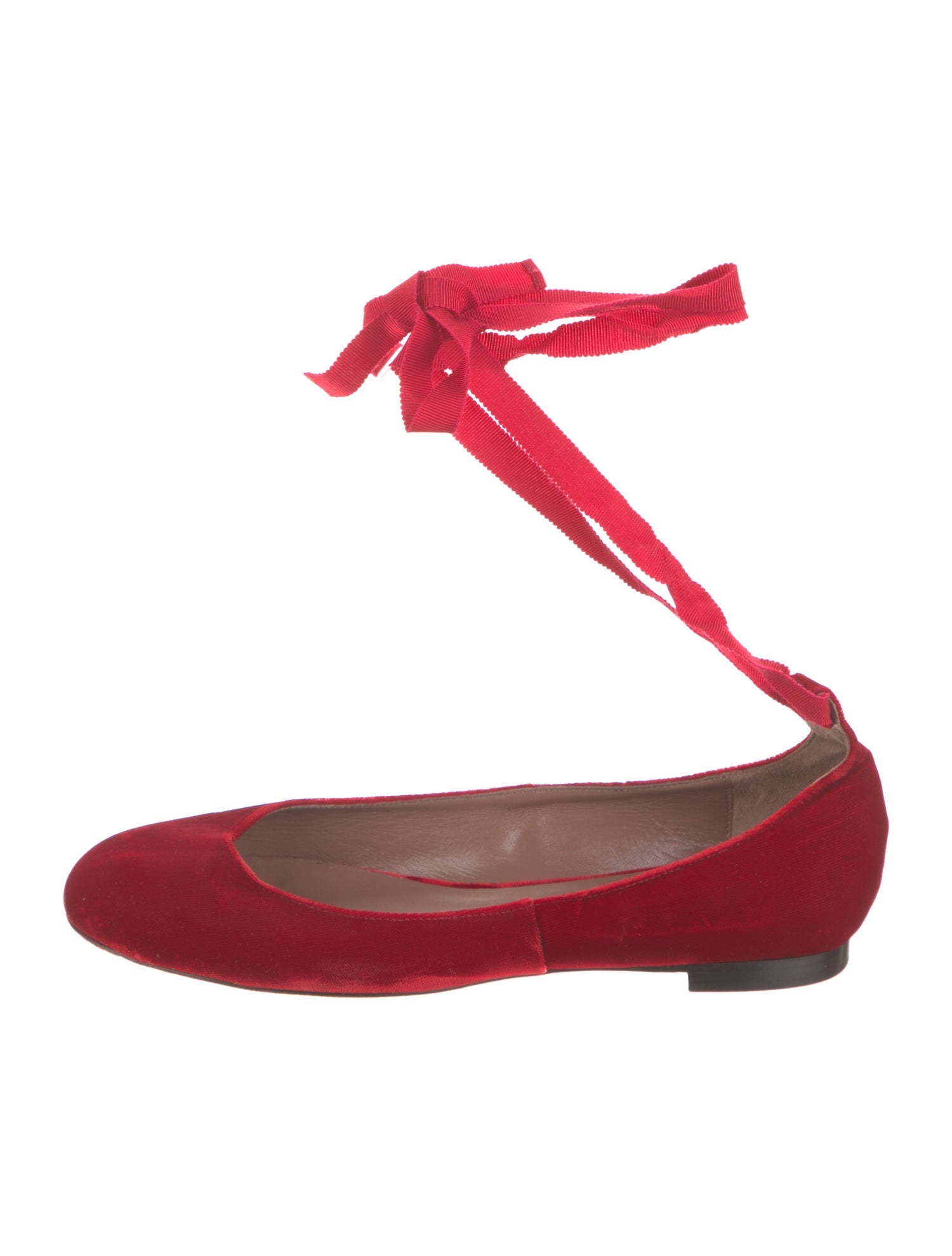 Tabitha Simmons Velvet Flats