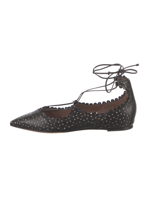 Tabitha Simmons Leather Lasercut Accents Flats
