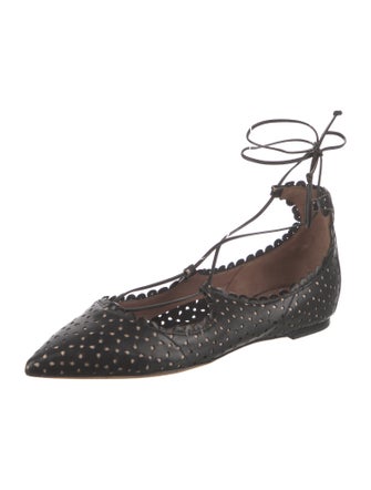Tabitha Simmons Leather Lasercut Accents Flats
