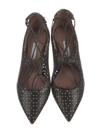 Tabitha Simmons Leather Lasercut Accents Flats