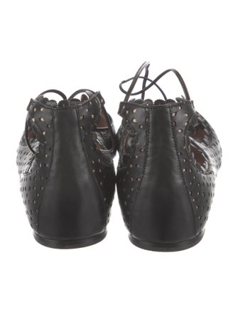 Tabitha Simmons Leather Lasercut Accents Flats