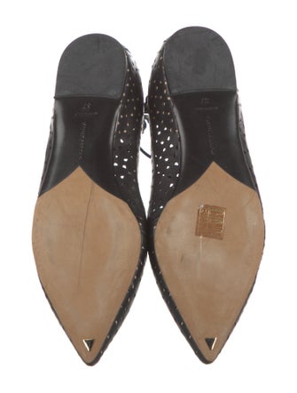 Tabitha Simmons Leather Lasercut Accents Flats