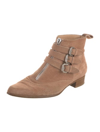 Tabitha Simmons Suede Lace-Up Boots