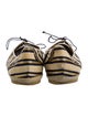 Tabitha Simmons Satin Striped Espadrilles