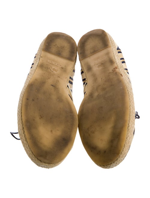 Tabitha Simmons Satin Striped Espadrilles