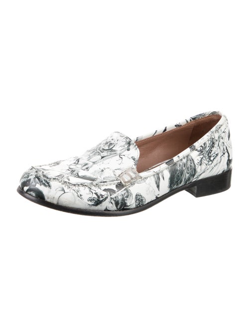 Tabitha Simmons Leather Printed Loafers