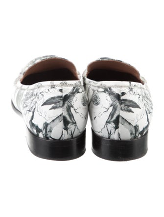 Tabitha Simmons Leather Printed Loafers