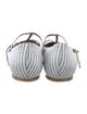 Tabitha Simmons Canvas Striped Mary Jane Flats