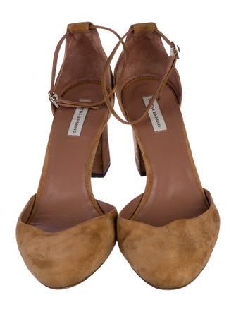Tabitha Simmons Suede D'Orsay Pumps