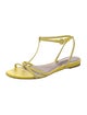 Tabitha Simmons Leather T-Strap Sandals
