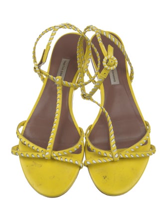 Tabitha Simmons Leather T-Strap Sandals