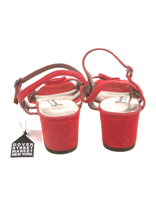 Tabitha Simmons Suede Bow Accents Slingback Sandals