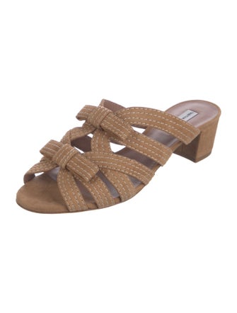 Tabitha Simmons Leather Slides