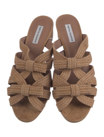 Tabitha Simmons Leather Slides