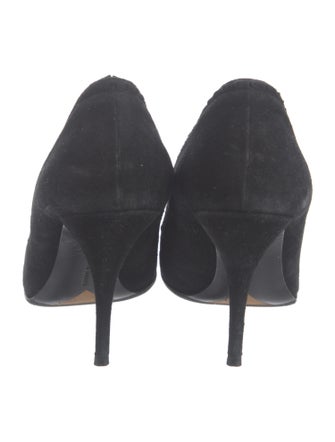 Tabitha Simmons Suede Scalloped Accent Pumps